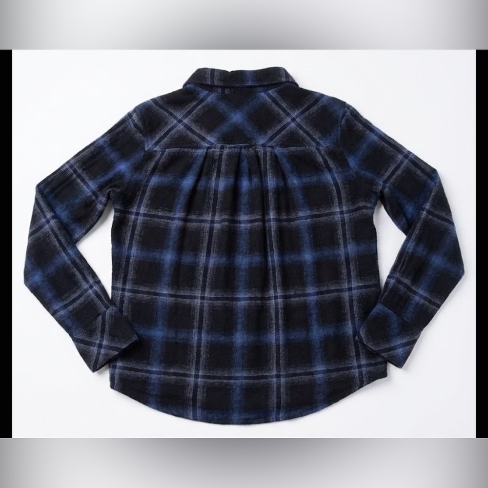 Cloth & Stone Woman’s Flannel Shirt Soft Plaid Button Down SZ MED - Picture 2 of 4